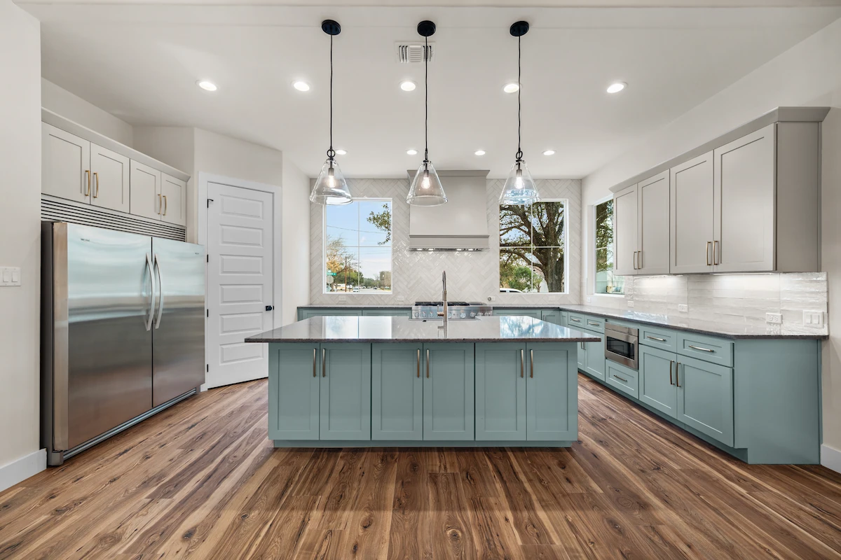 Kitchen and living space